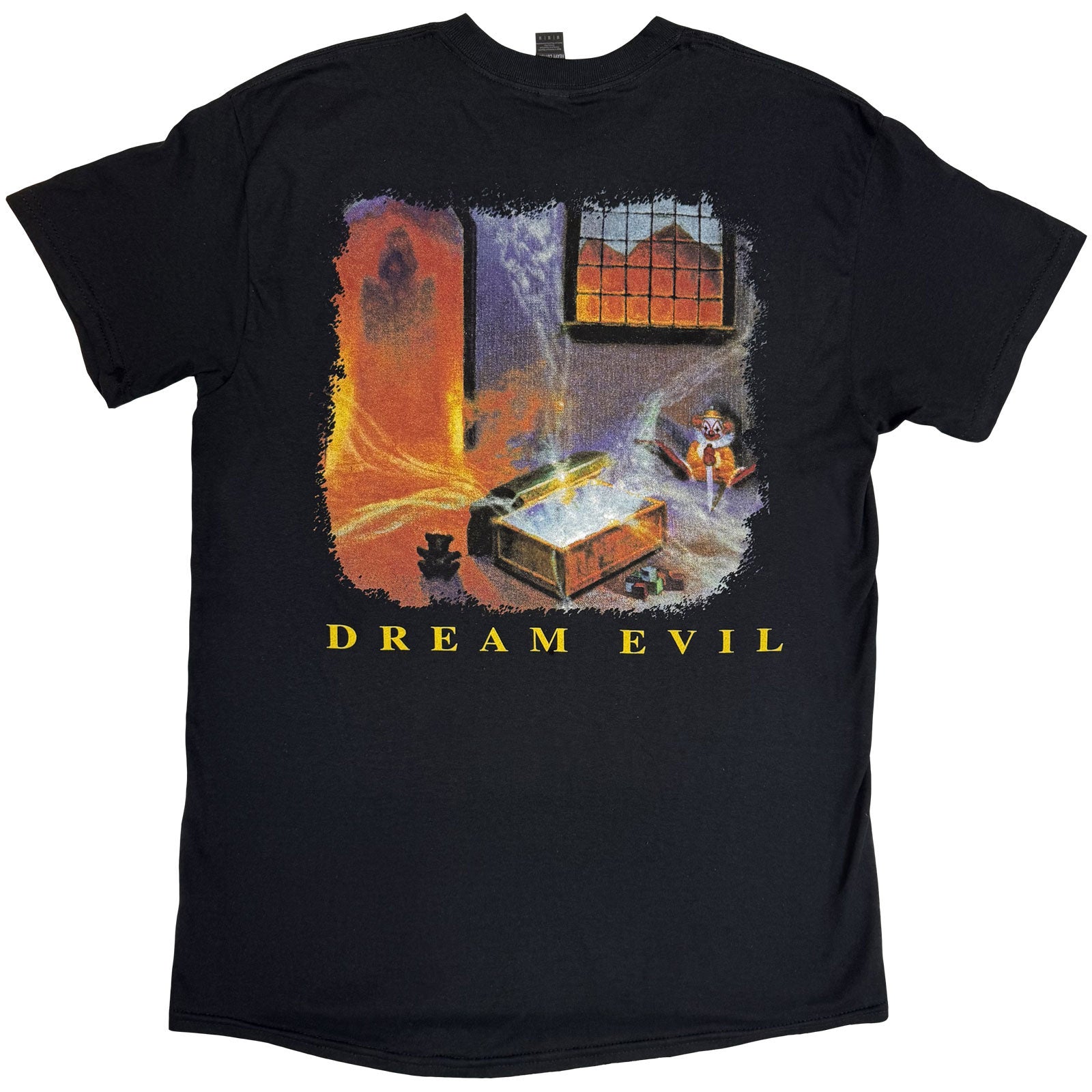 Dio Unisex T-Shirt: Dream Evil (Black) (Back Print)