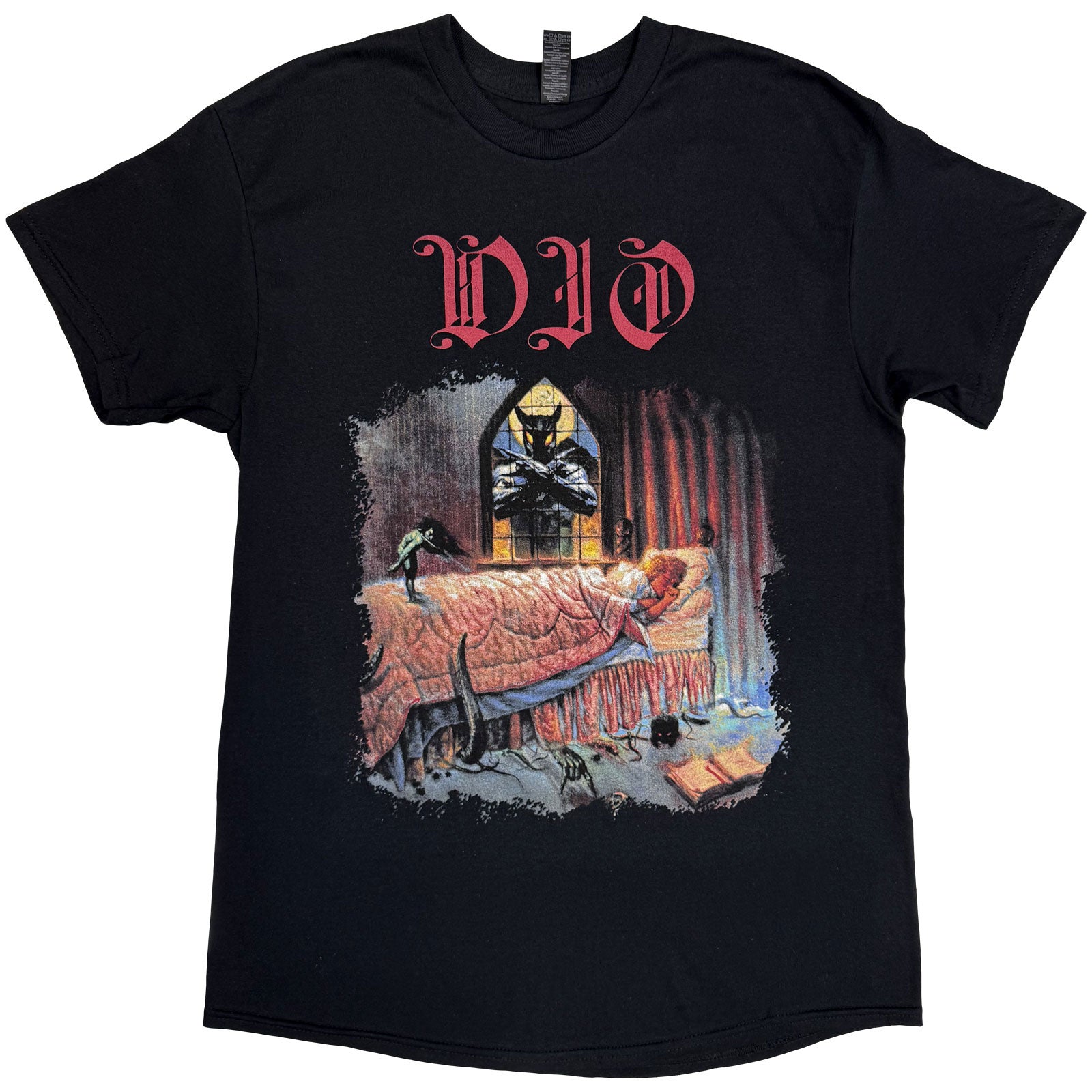Dio Unisex T-Shirt: Dream Evil (Black) (Back Print)