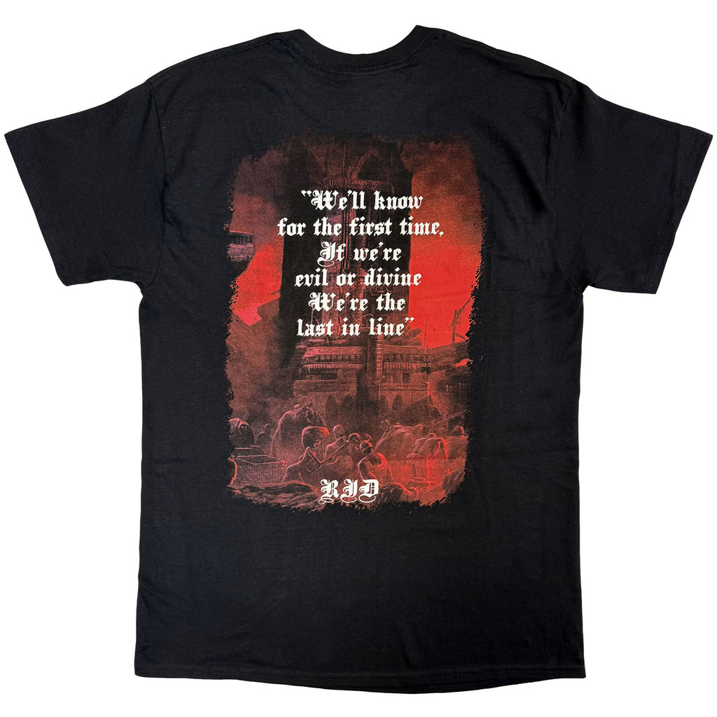 Dio Unisex T-Shirt: Last In Line (Black) (Back Print)