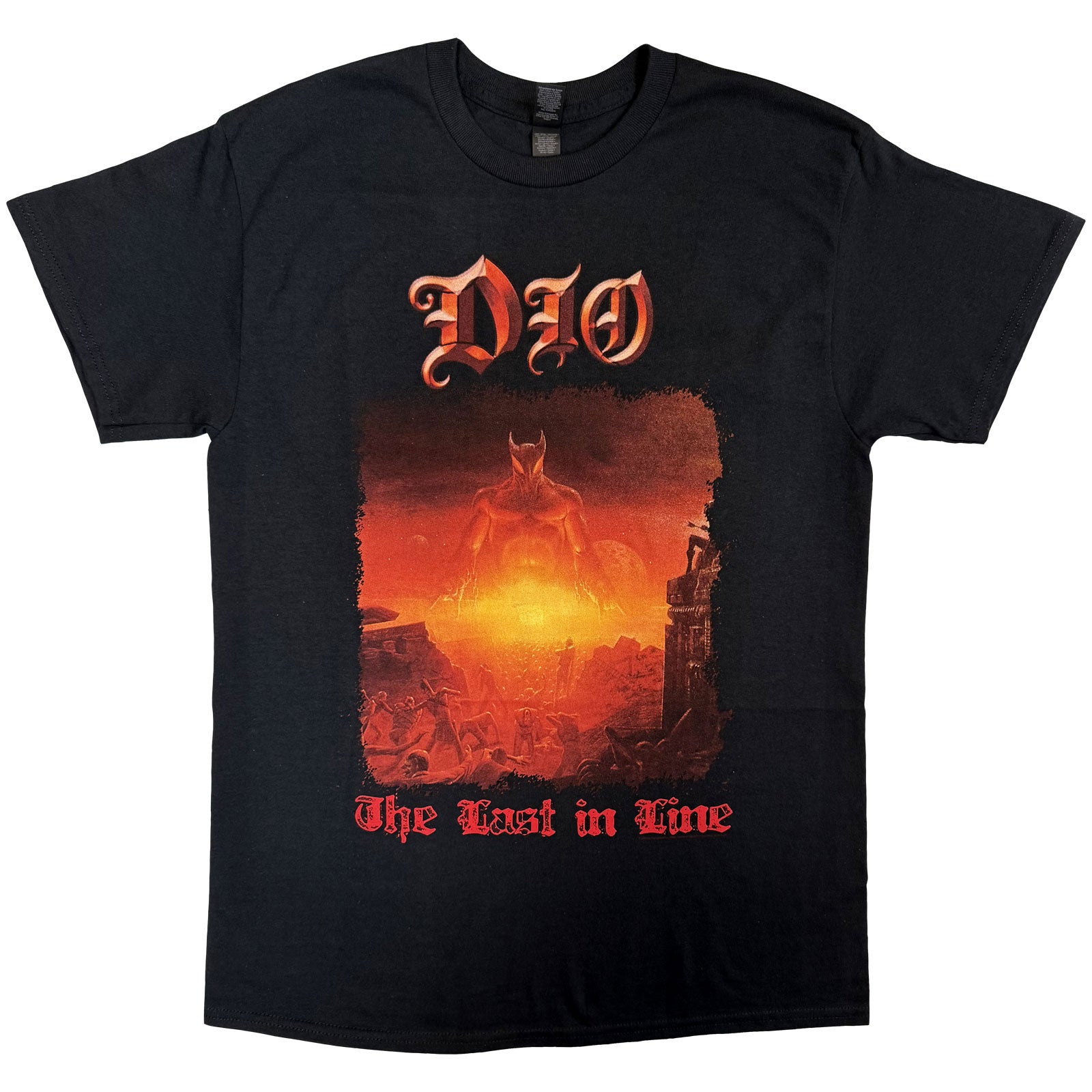 Dio Unisex T-Shirt: Last In Line (Black) (Back Print)