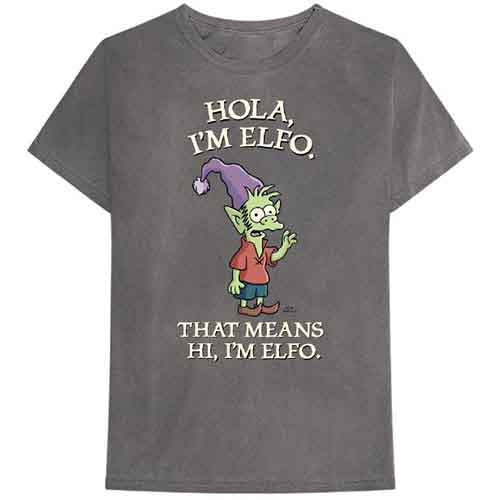 Disenchantment Unisex T-Shirt: Hola I'm Elfo (Charcoal Grey)