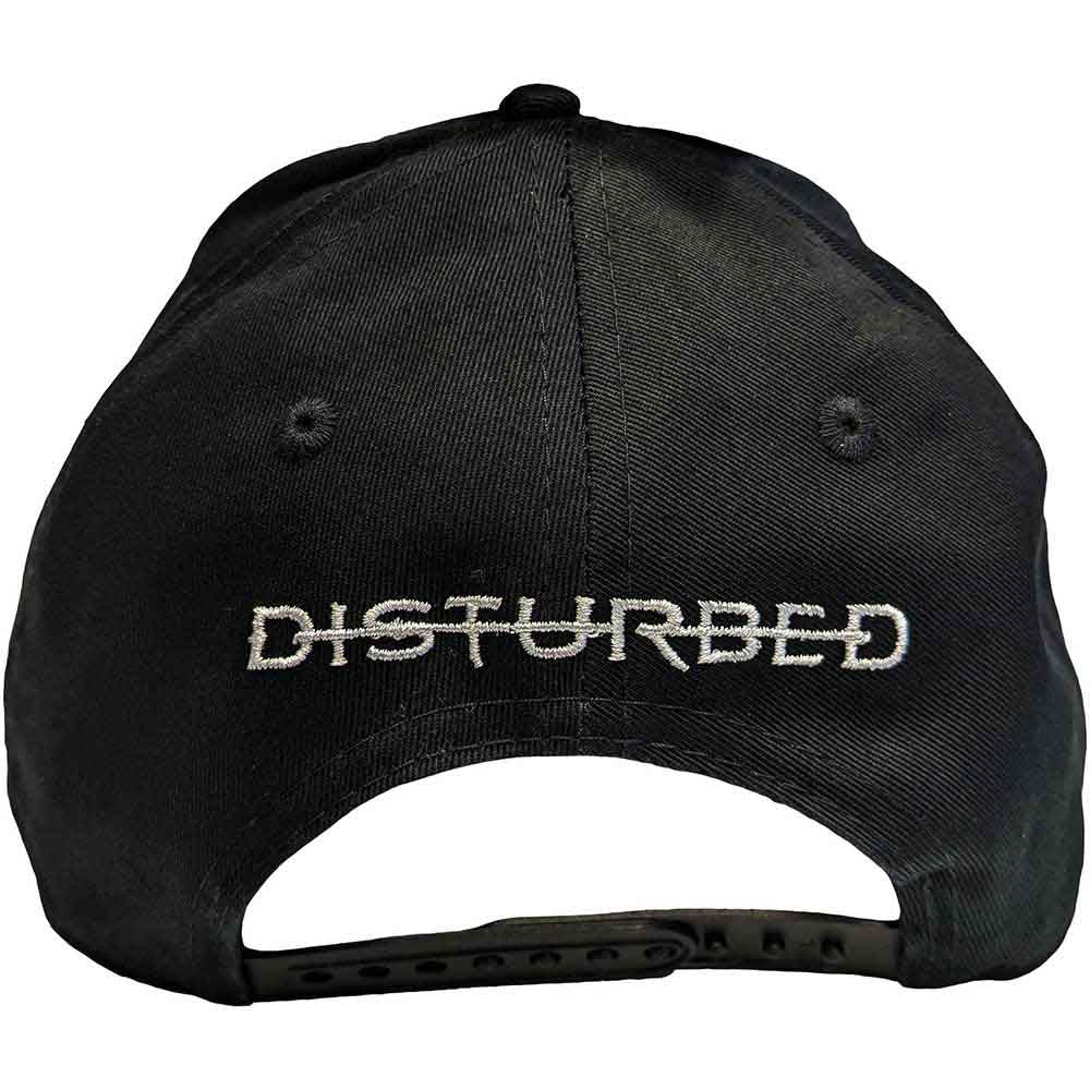 Disturbed Unisex Baseball Cap: Sonic Silver Icon & Logo (Black)