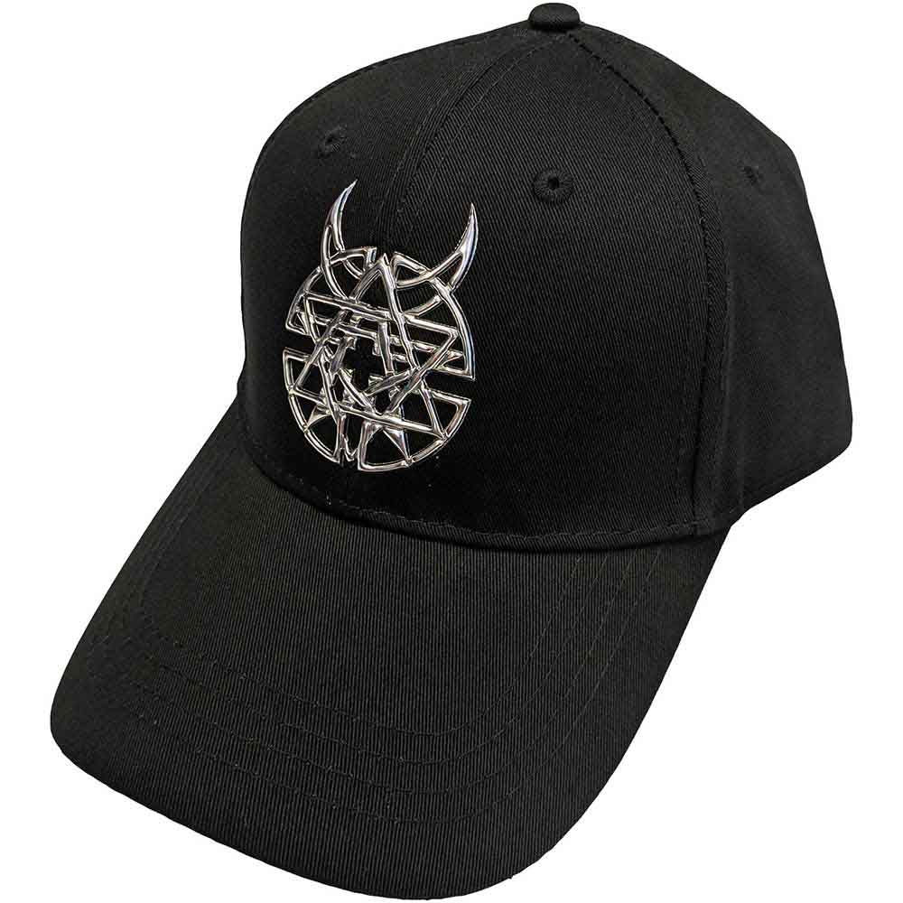 Disturbed Unisex Baseball Cap: Sonic Silver Icon & Logo (Black)