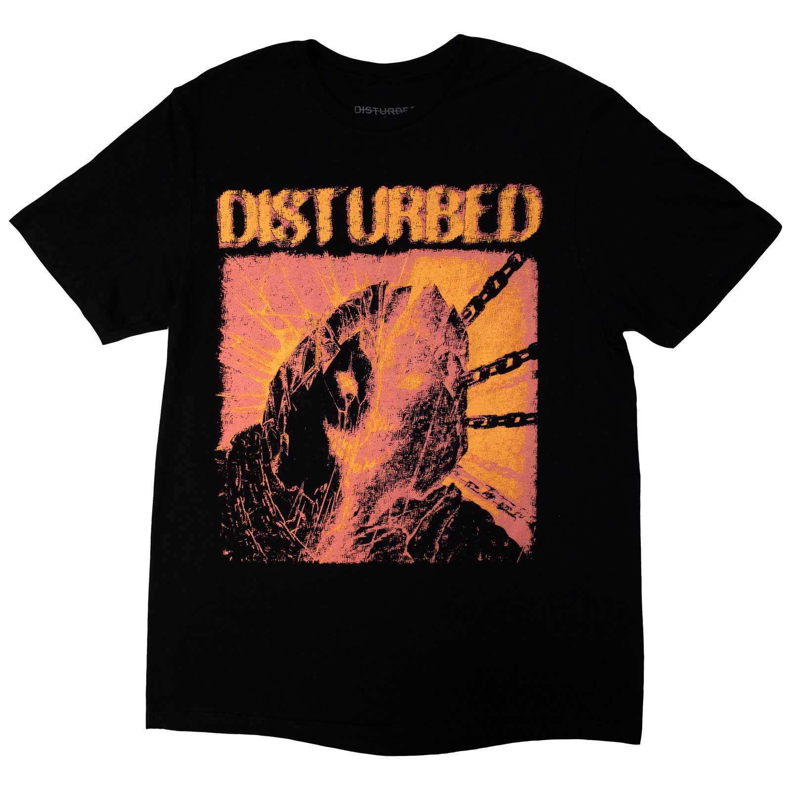 Disturbed Unisex T-Shirt: European Tour '23 Split Face (Black) (Back Print & Ex-Tour)