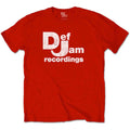Def Jam Recordings Unisex T-Shirt: Classic Logo (Red)