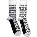 Dead Kennedys Unisex Ankle Socks: Gothic Logo Pattern (White) (UK Size 7 - 11)