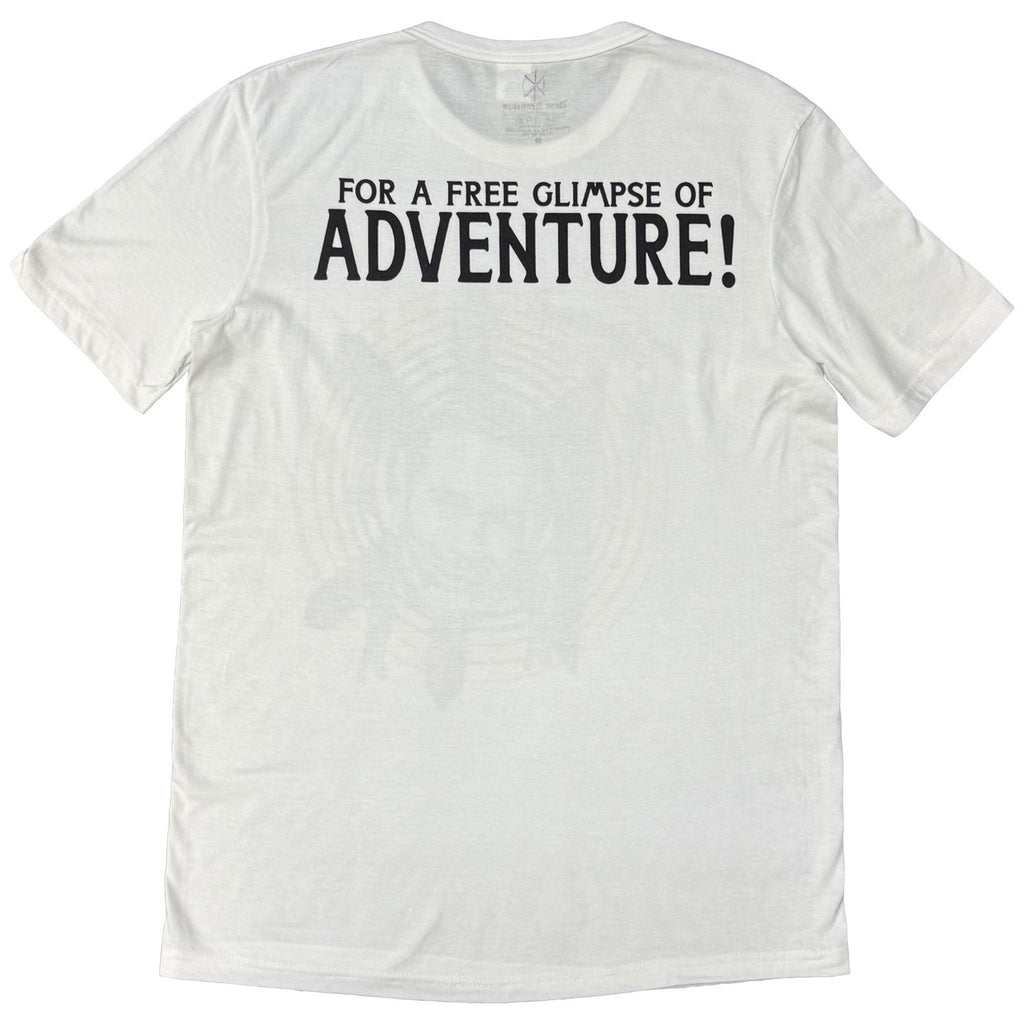 Dead Kennedys Unisex T-Shirt: Adventure (White) (Back Print)