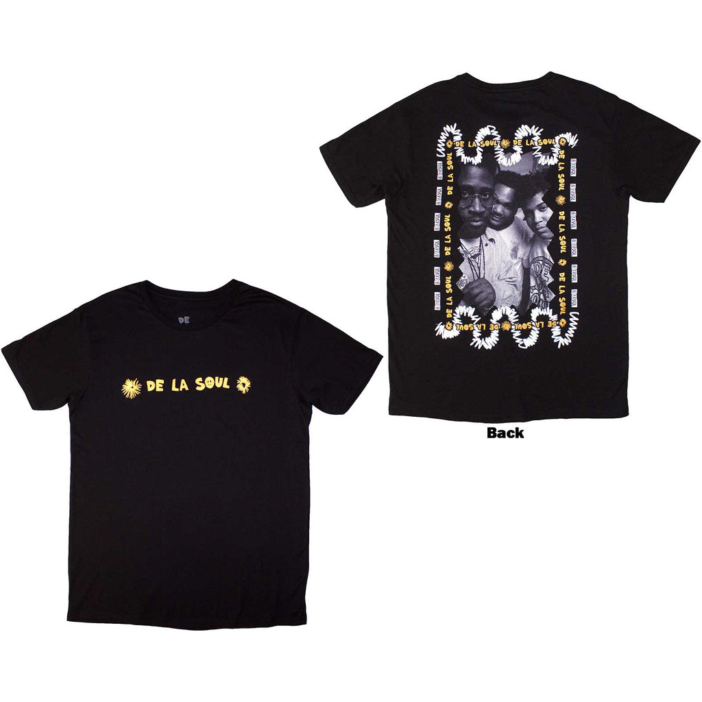 De La Soul Unisex T-Shirt: Mono Group (Black) (Back Print)