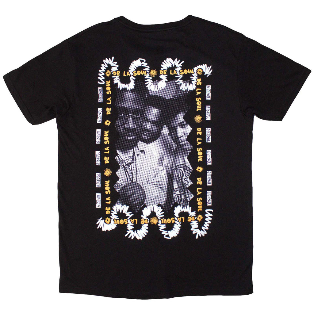 De La Soul Unisex T-Shirt: Mono Group (Black) (Back Print)