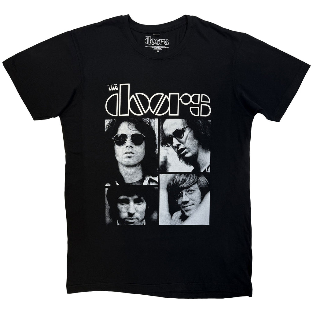 The Doors Unisex Premium Carbon T-Shirt: Squares (Black)