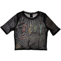 The Doors Ladies Mesh Crop Top: Spectrum (Black)