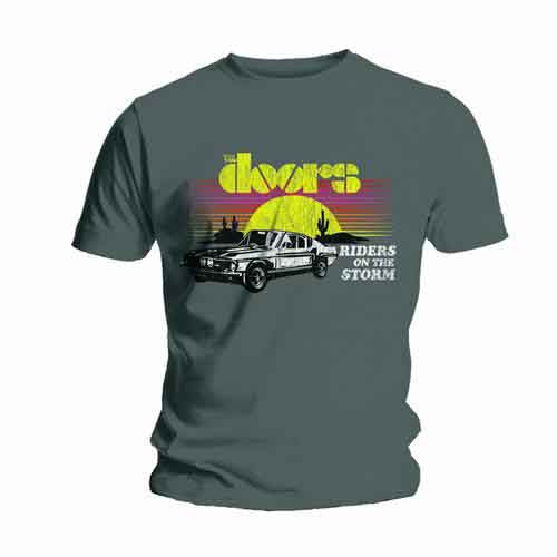 The Doors Unisex T-Shirt: Riders (Grey)