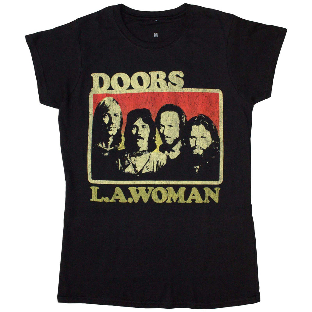 The Doors Ladies T-Shirt: LA Woman (Black)