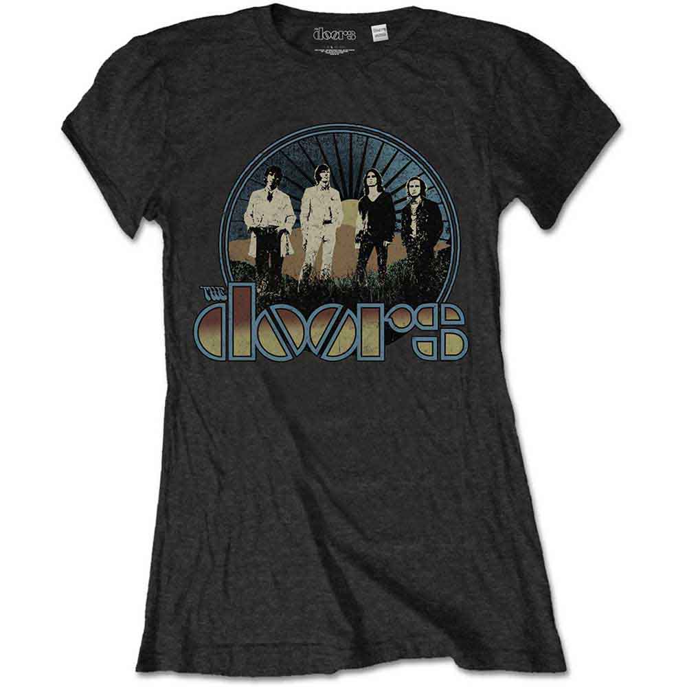 The Doors Ladies T-Shirt: Vintage Field (Black)