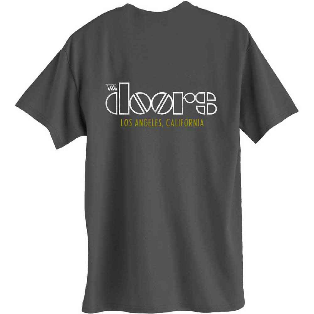 The Doors Unisex T-Shirt: LA California (Charcoal Grey)