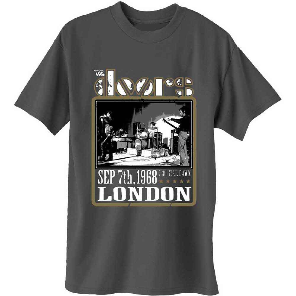 The Doors Unisex T-Shirt: LA California (Charcoal Grey)