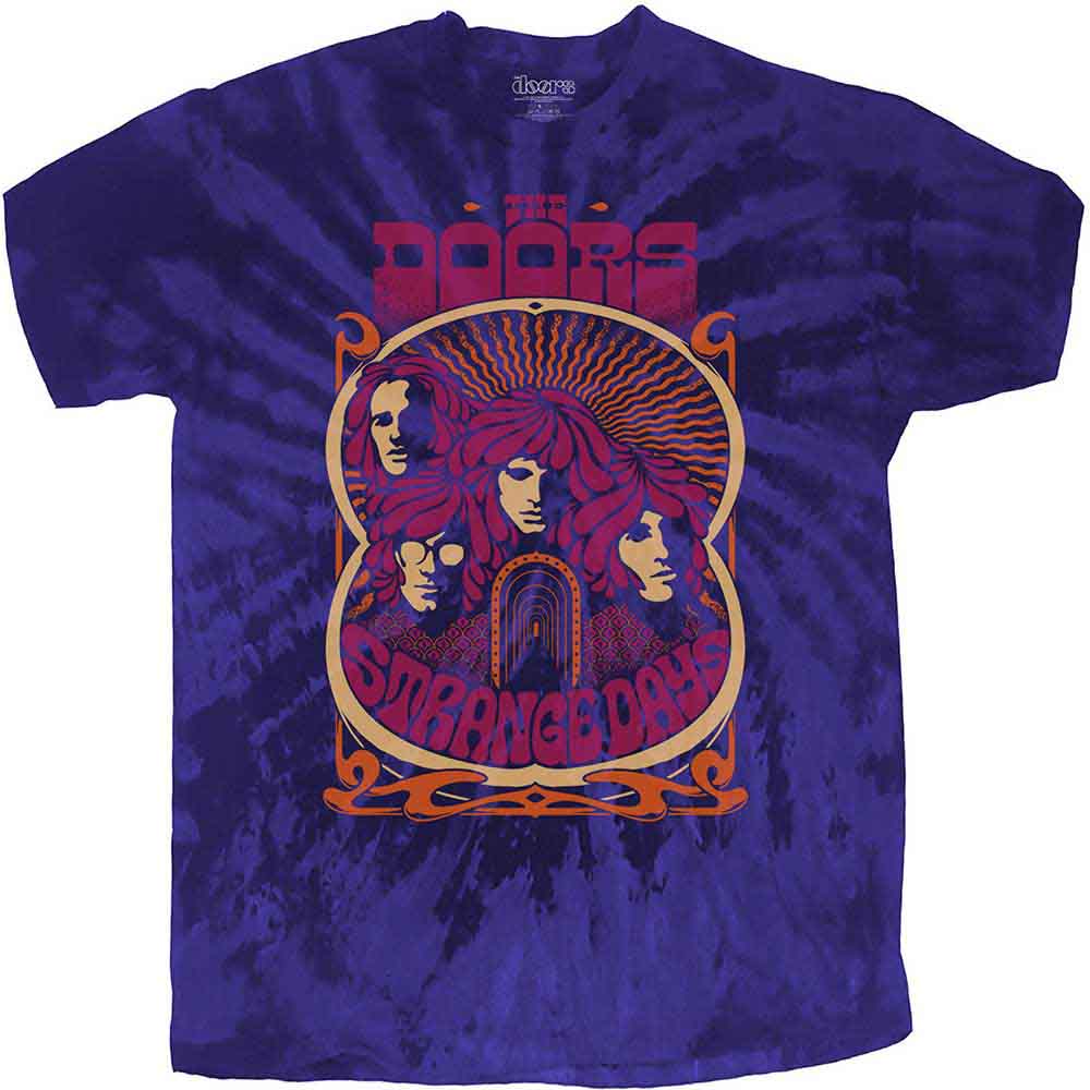 The Doors Unisex T-Shirt: Strange Days (Blue) (Wash Collection)
