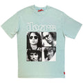 The Doors Unisex Unplugged T-Shirt: Squares Wash (Green)