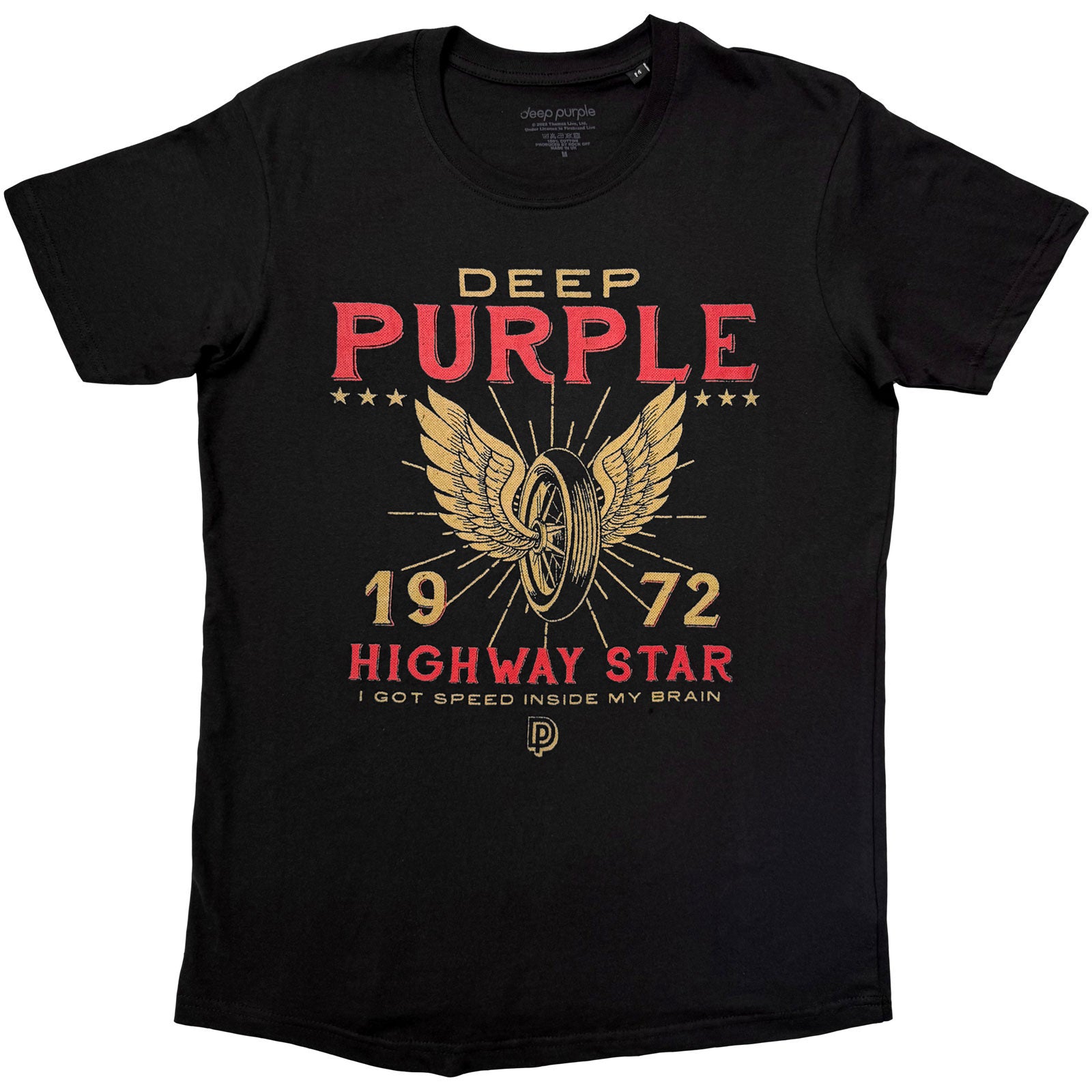 Deep Purple Unisex T-Shirt: Highway Star (Black)