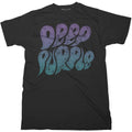 Deep Purple Unisex T-Shirt: Bubble Logo (Black)