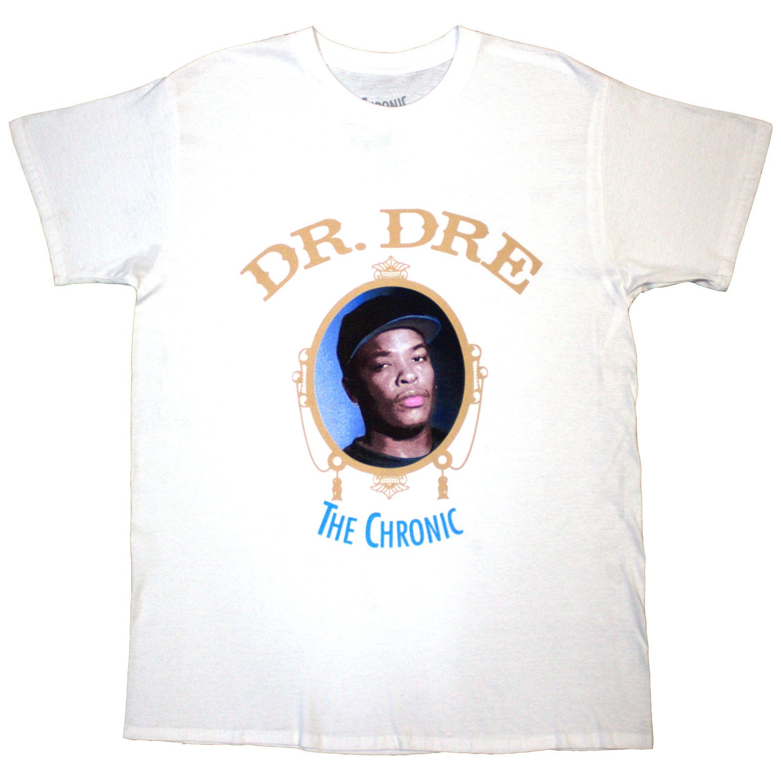 Dr. Dre Unisex T-Shirt: The Chronic (White) (Back Print)