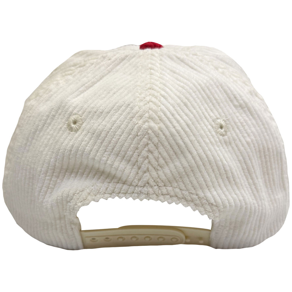 Death Row Records Unisex Baseball Cap: Logo Corduroy (Red & White)