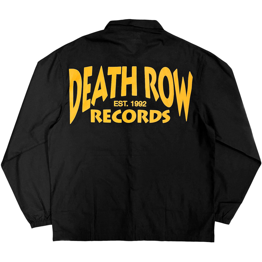 Death Row Records Unisex Shirt: Logo (Black) (Back Print)