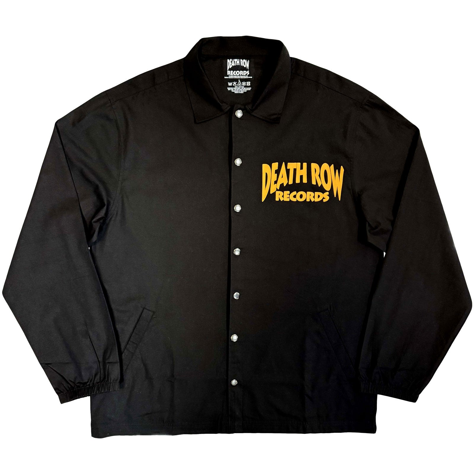 Death Row Records Unisex Shirt: Logo (Black) (Back Print)
