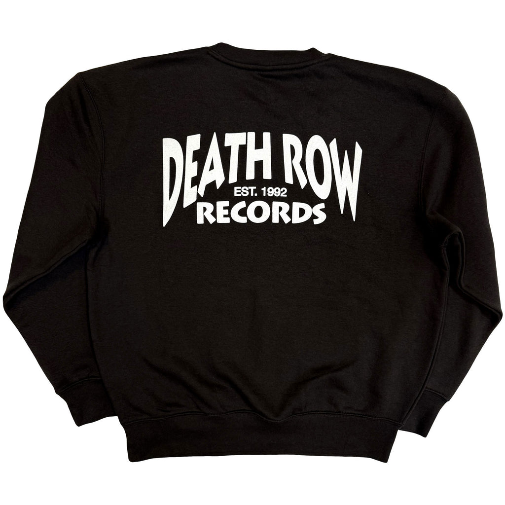 Death Row Records Unisex Sweatshirt: Logo (Black) (Back Print)