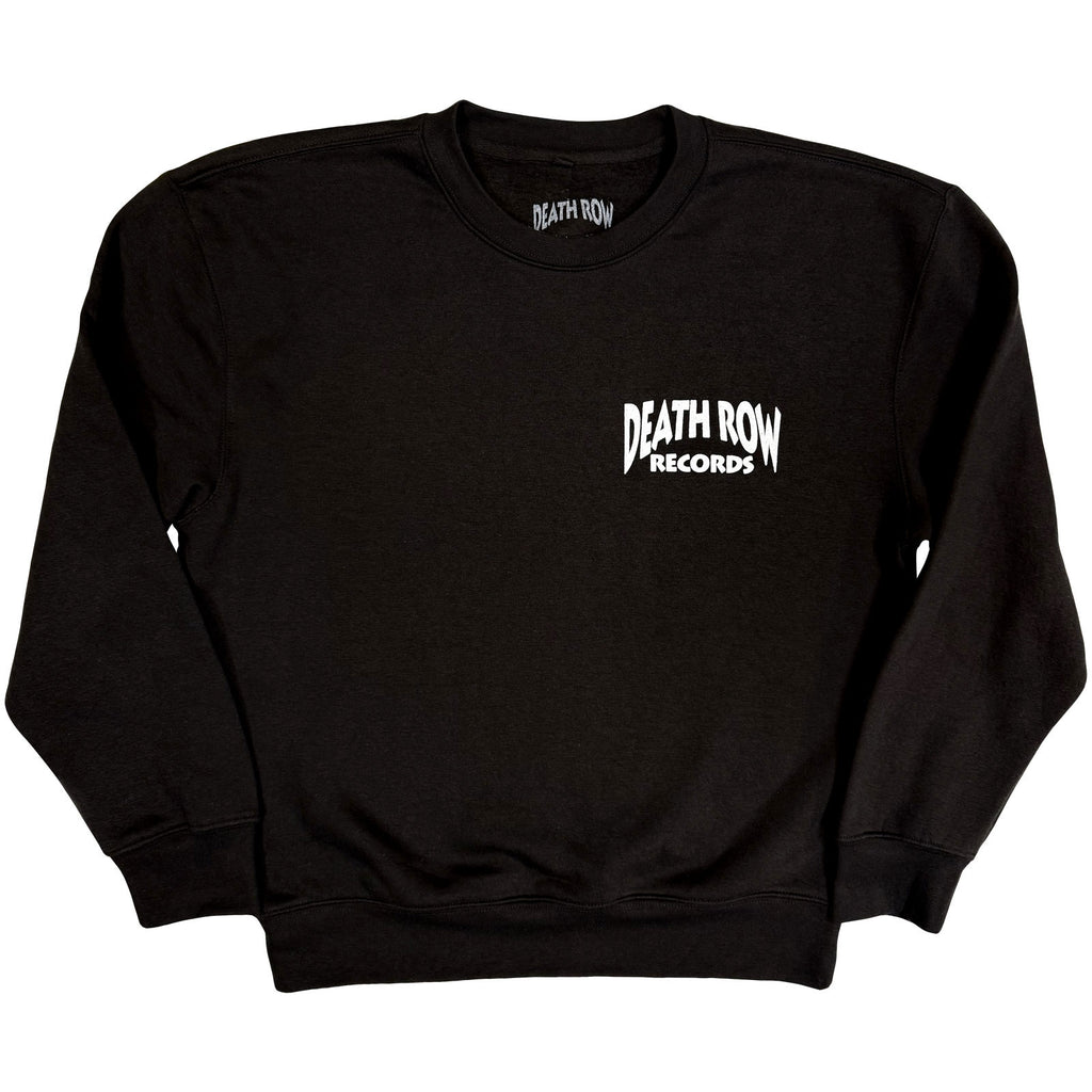Death Row Records Unisex Sweatshirt: Logo (Black) (Back Print)