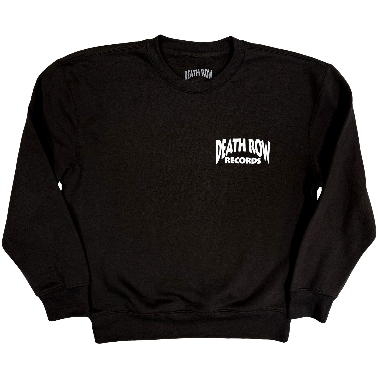 Death Row Records Unisex Sweatshirt: Logo (Black) (Back Print)