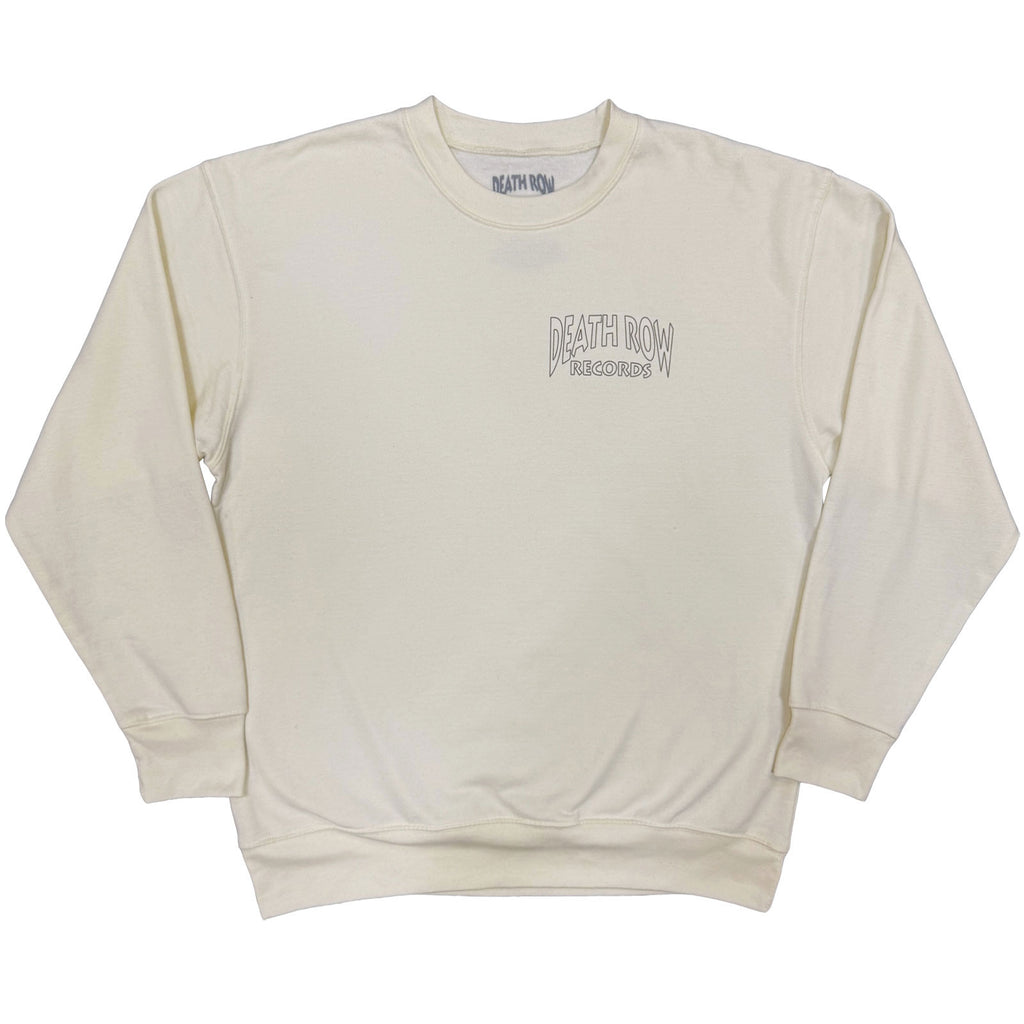 Death Row Records Unisex Sweatshirt: Logo (Natural) (Back Print)