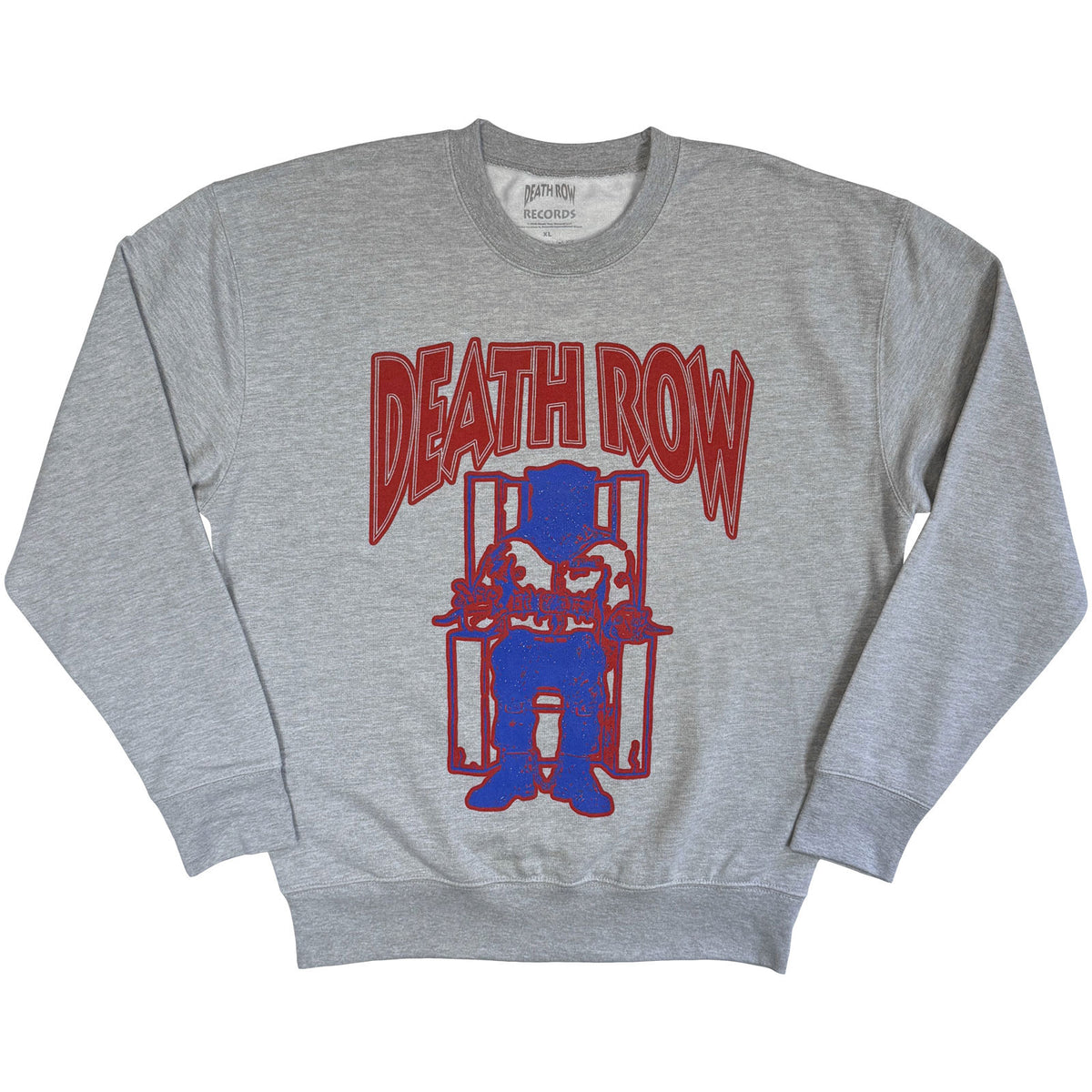 Death Row Records Unisex Sweatshirt: Electric Chair (Grey)