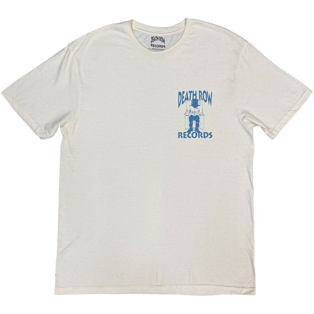 Death Row Records Unisex T-Shirt: Execution Full Colour F&B (Natural) (Back Print)