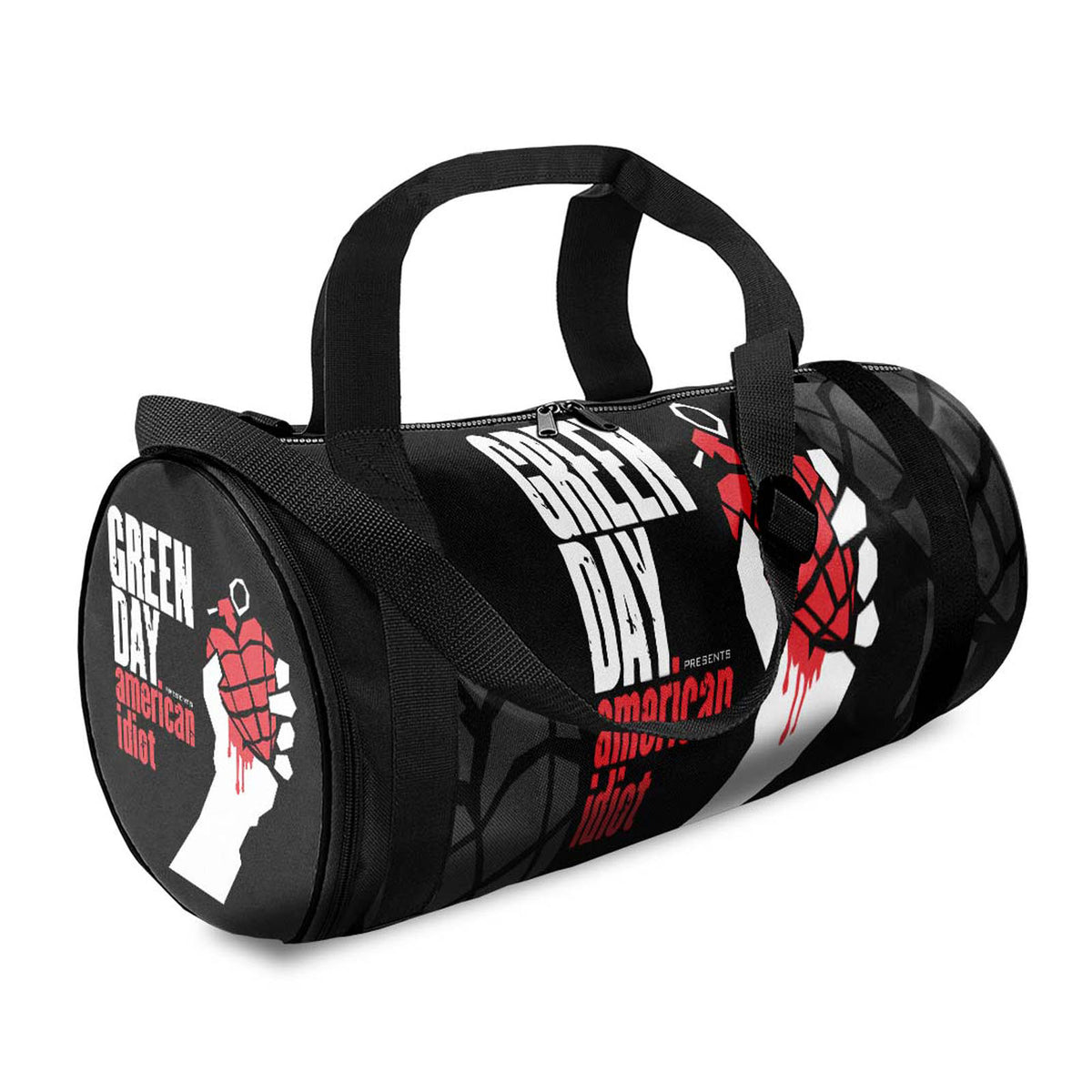 Green Day Duffle Bag: American Idiot Black (Multicolour)