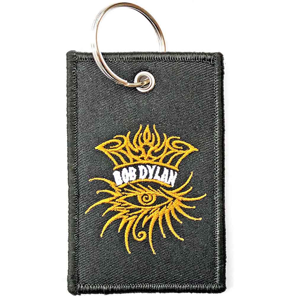 Bob Dylan Patch Keychain: Eye Icon (Double Sided)