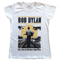 Bob Dylan Ladies T-Shirt: Slow Train (White)