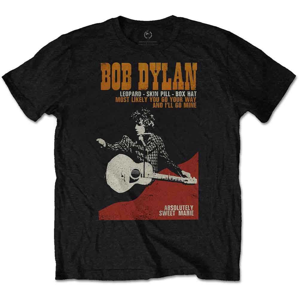 Bob Dylan Unisex T-Shirt: Sweet Marie (Black)