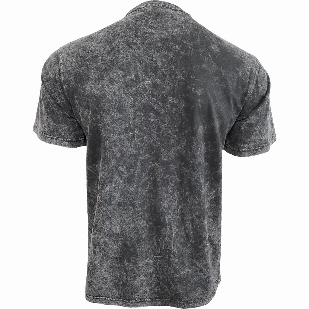 Spiral Unisex Acid Wash T-Shirt: Cracking Up (Black & Grey)
