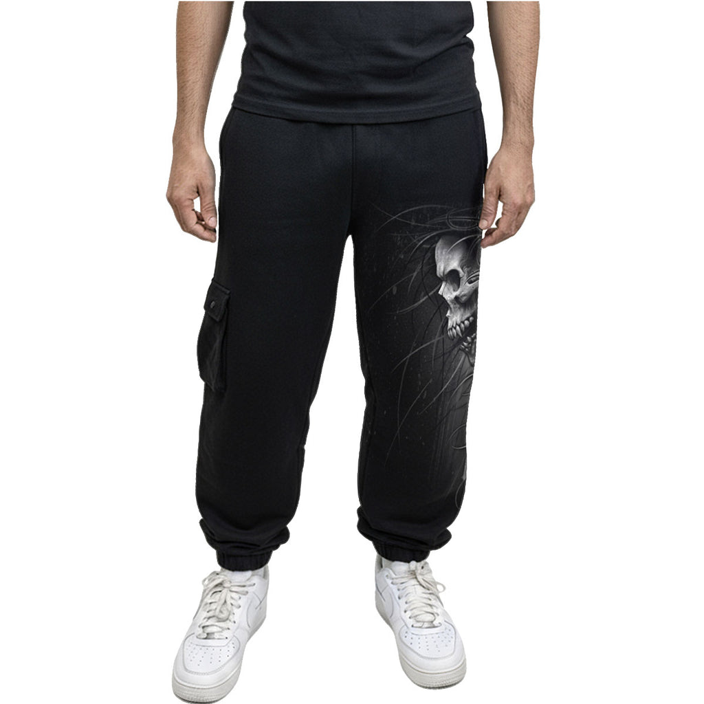 Spiral Unisex Cargo Joggers: Death Forever (Black)