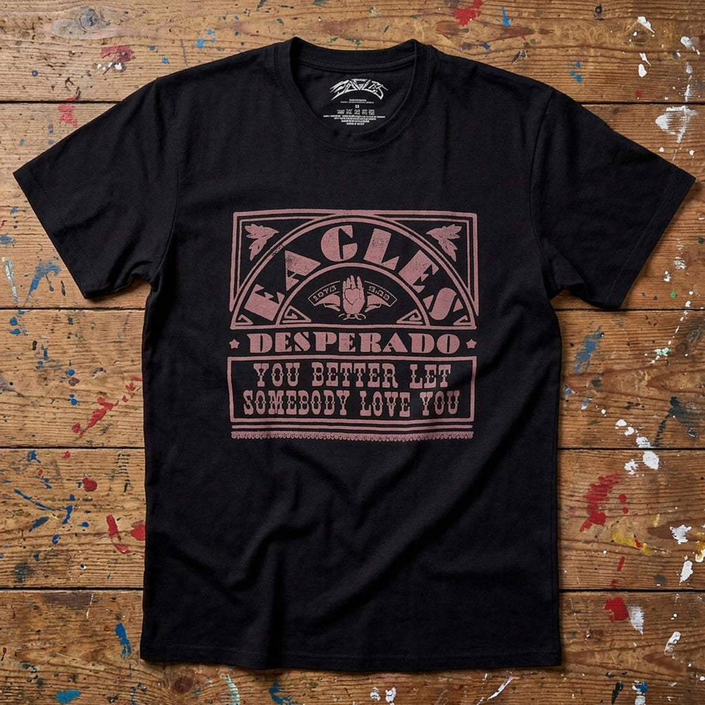 Eagles Unisex Premium Carbon T-Shirt: Desperado (Black)