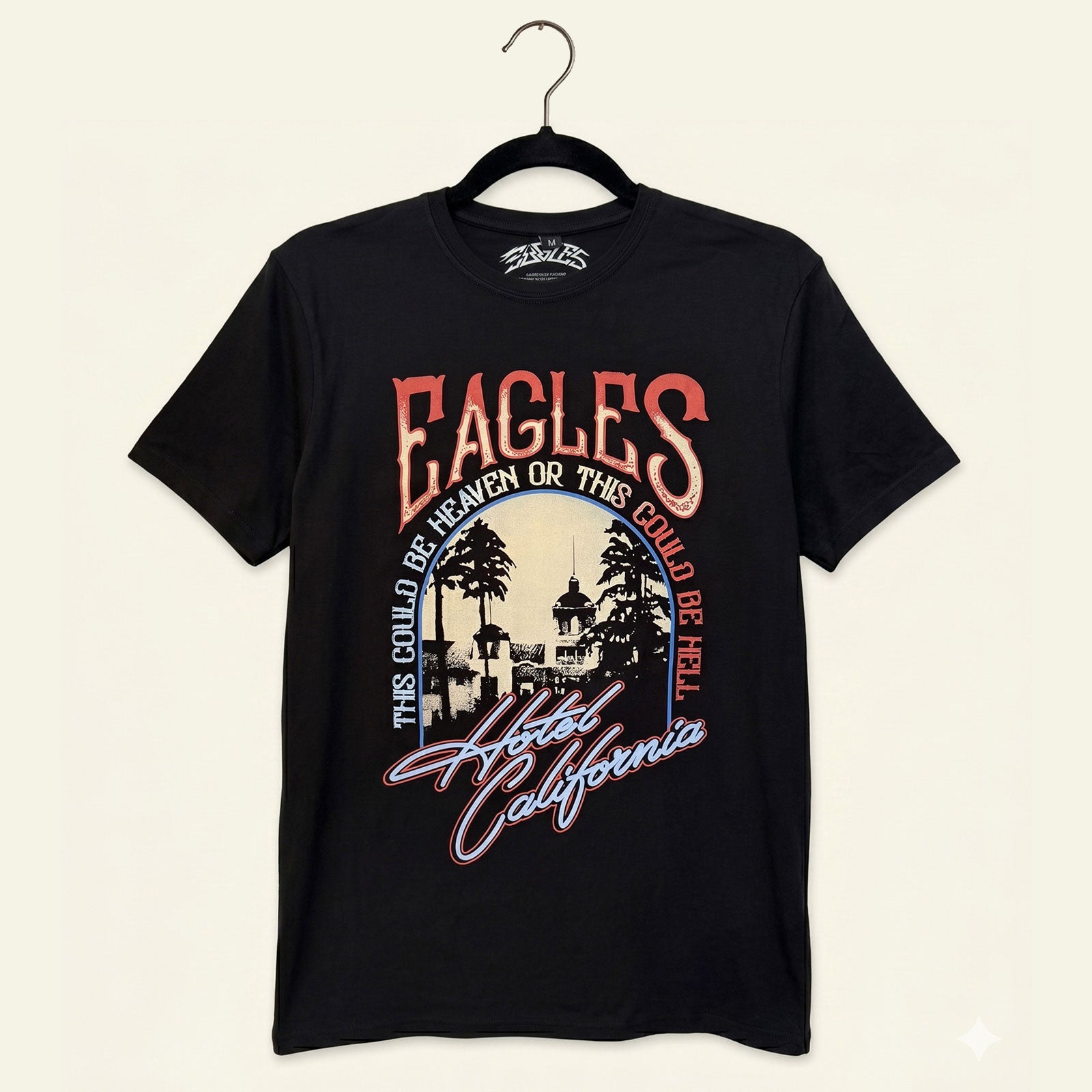 Eagles Unisex Premium Carbon T-Shirt: Heaven Or Hell (Black)