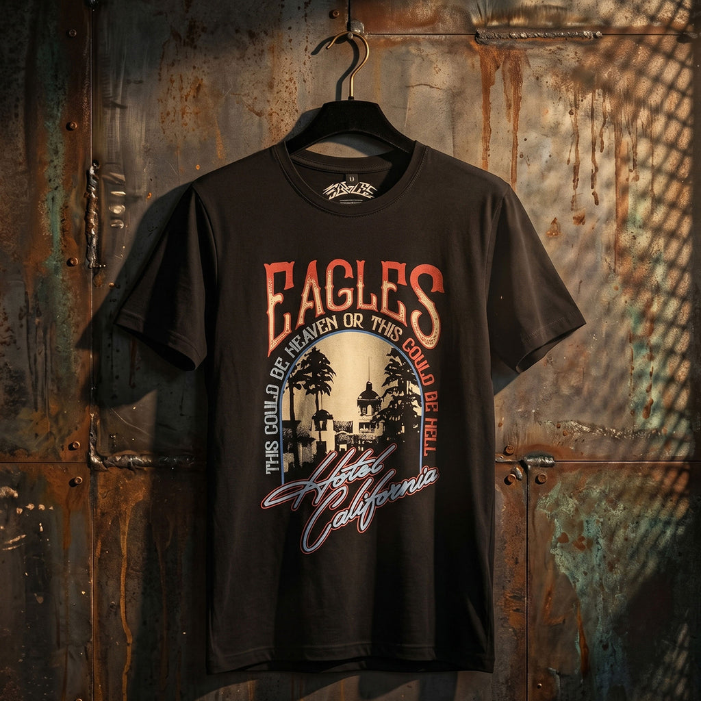 Eagles Unisex Premium Carbon T-Shirt: Heaven Or Hell (Black)