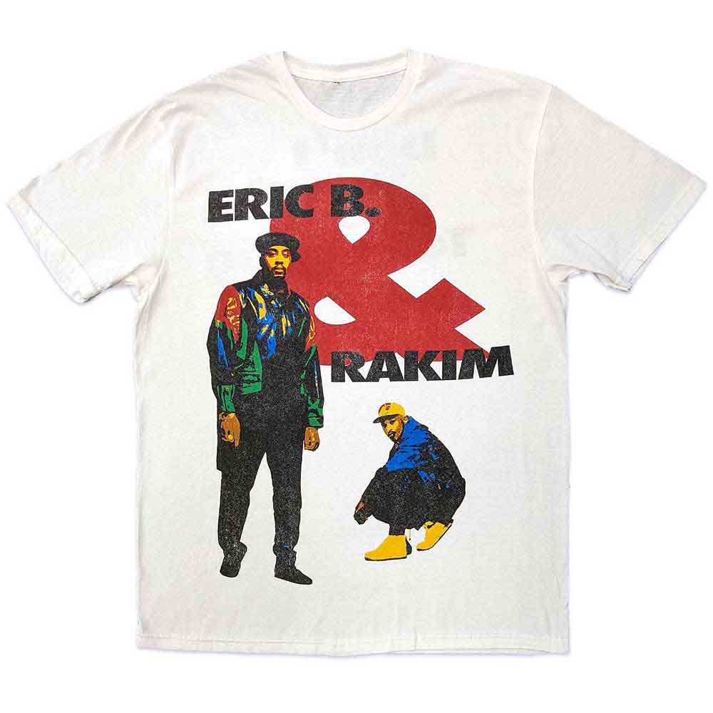 Eric B. & Rakim Unisex T-Shirt: Don't Sweat (White) (Back Print)