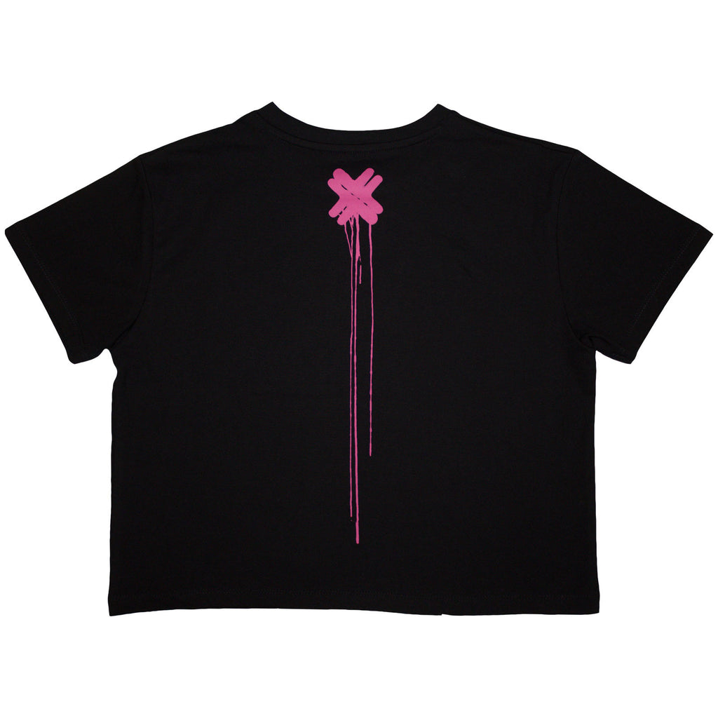 Electric Callboy Ladies Crop Top: Eat Me Alive (Black) (Back Print)