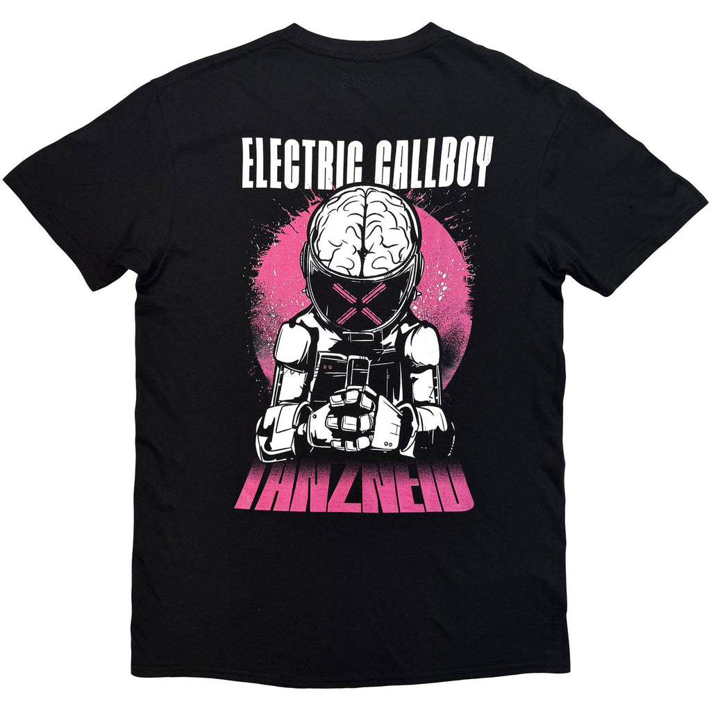 Electric Callboy Unisex T-Shirt: Tanzneid Robot (Black) (Back Print)