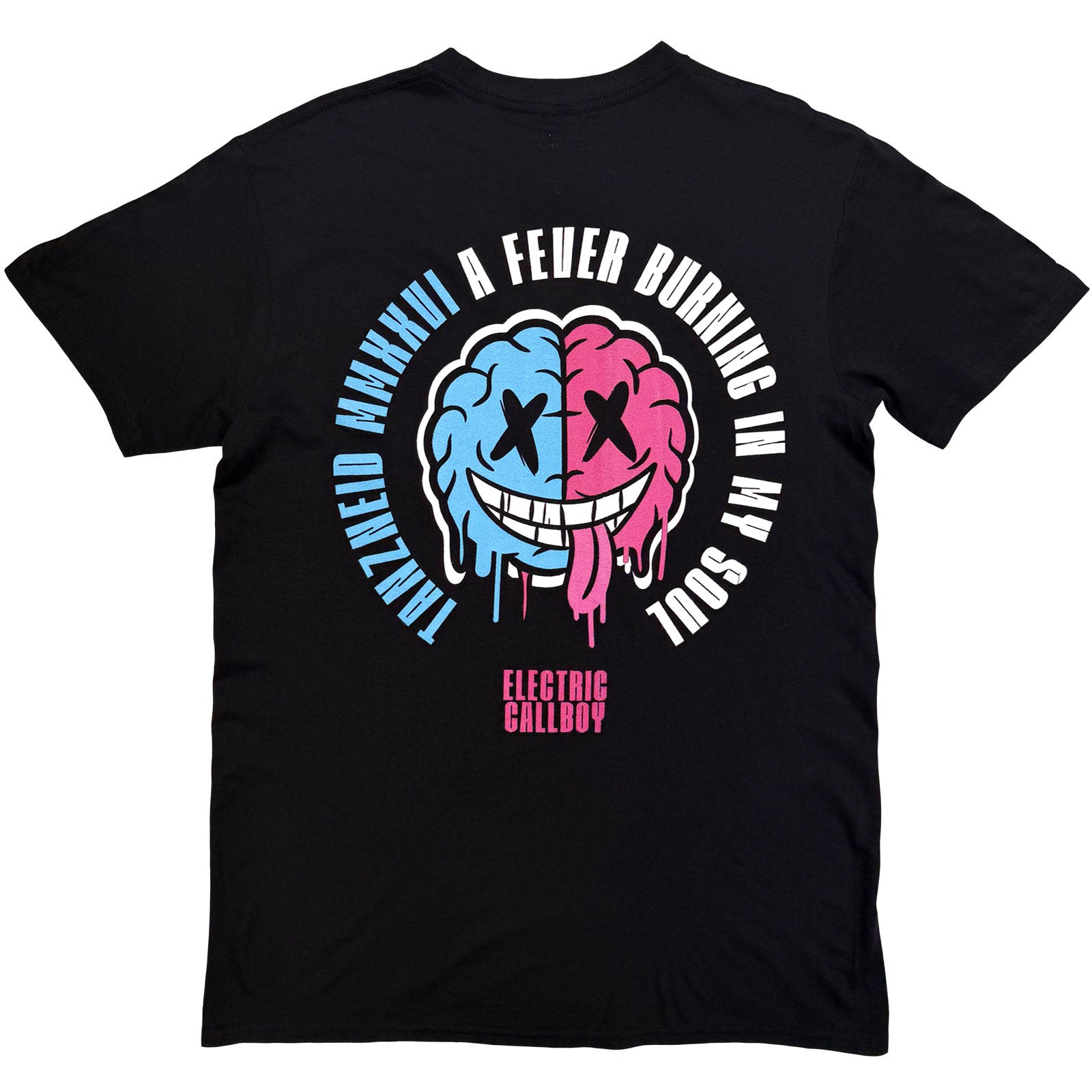 Electric Callboy Unisex T-Shirt: Tanzneid Soul Brain (Black) (Back Print)