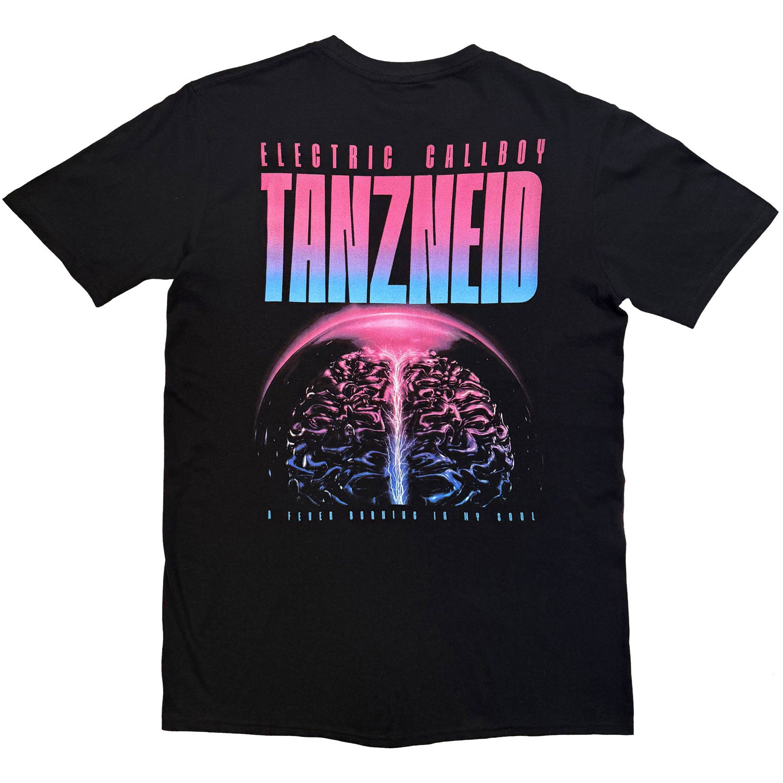 Electric Callboy Unisex T-Shirt: Tanzneid Cover Art F&B (Black) (Back Print)