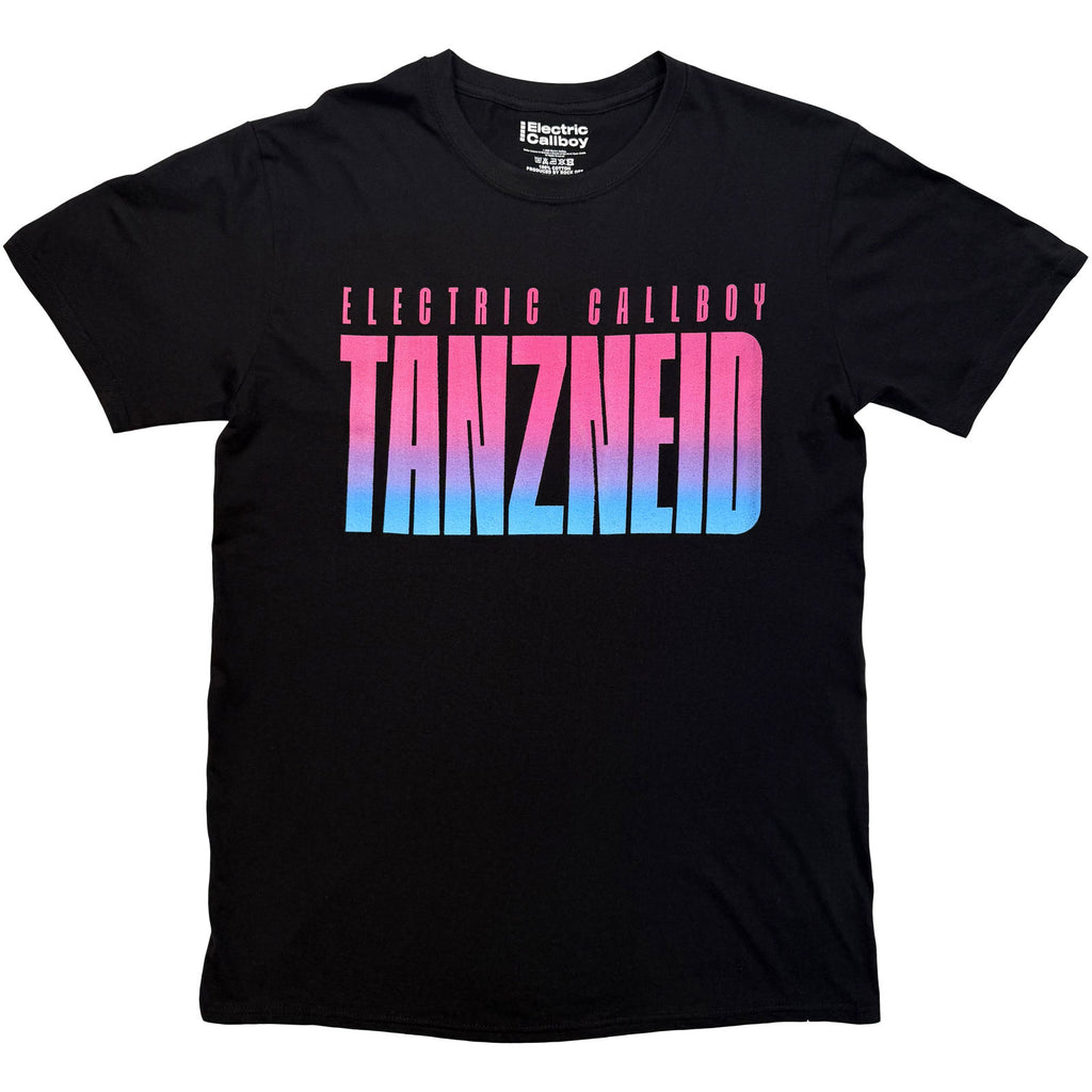Electric Callboy Unisex T-Shirt: Tanzneid Cover Art F&B (Black) (Back Print)