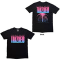 Electric Callboy Unisex T-Shirt: Tanzneid Cover Art F&B (Black) (Back Print)